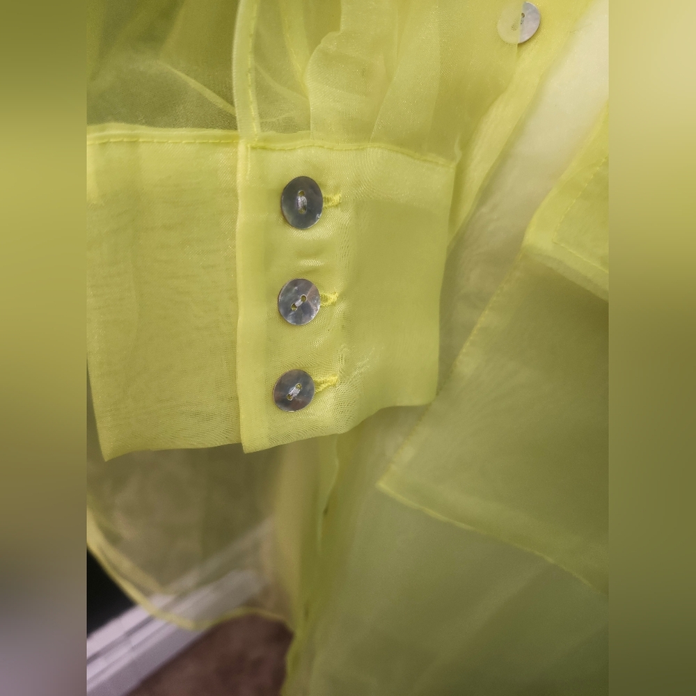 Insight Sheer Lemon Blouse - Picture 3 of 8